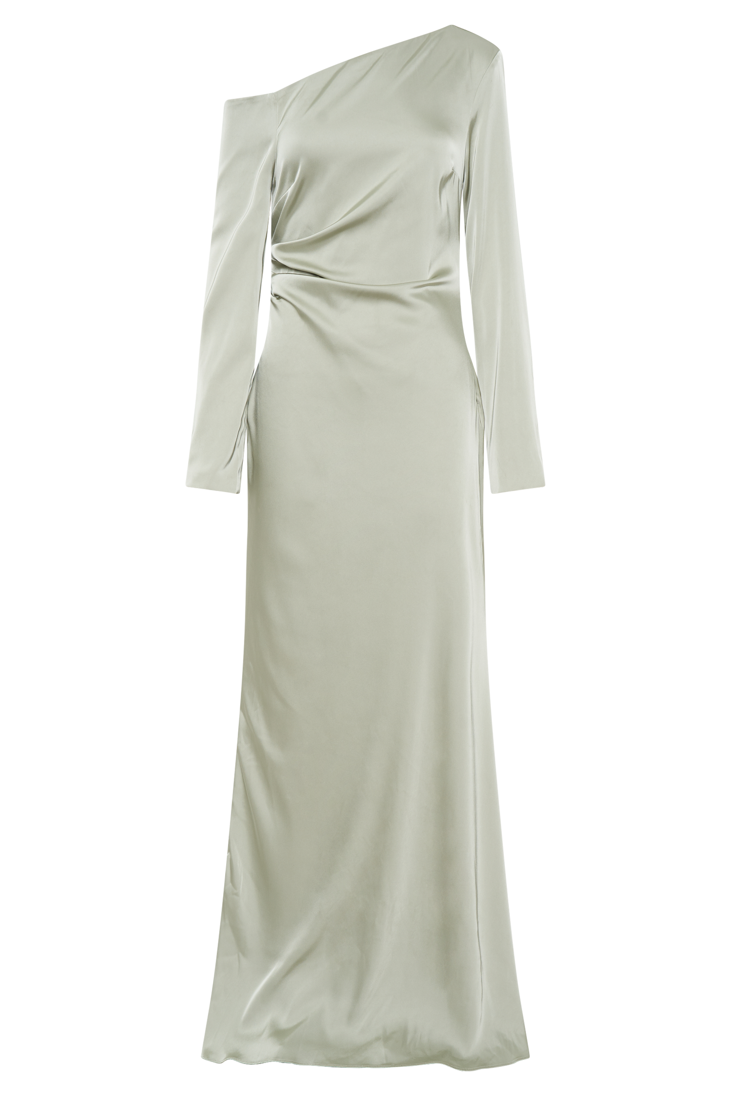 ROF Avery Uzun Kollu Maxi Elbise - Adaçayı