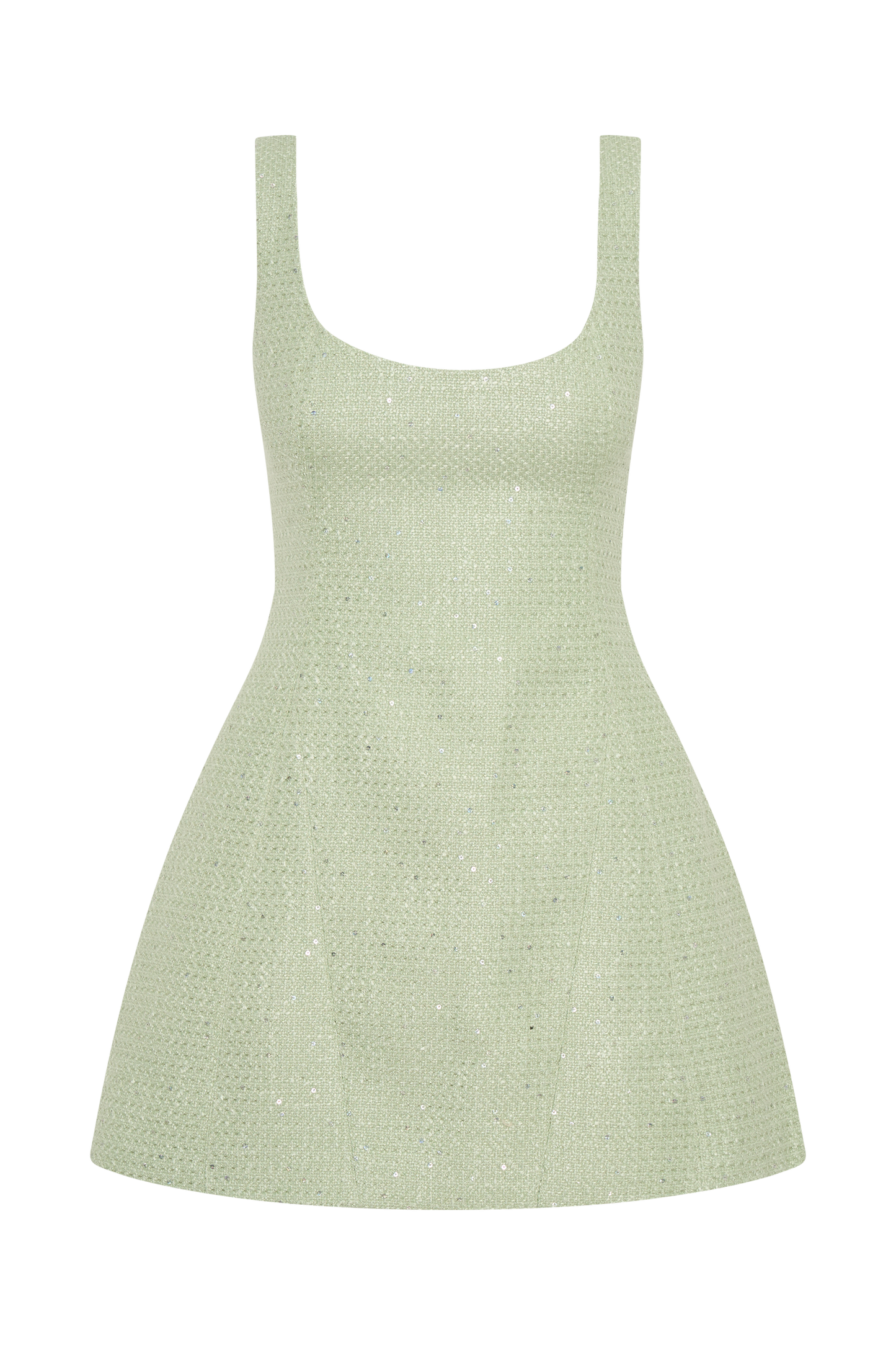 ROF Beth Tüvit Mini Elbise - Pastel Yeşil