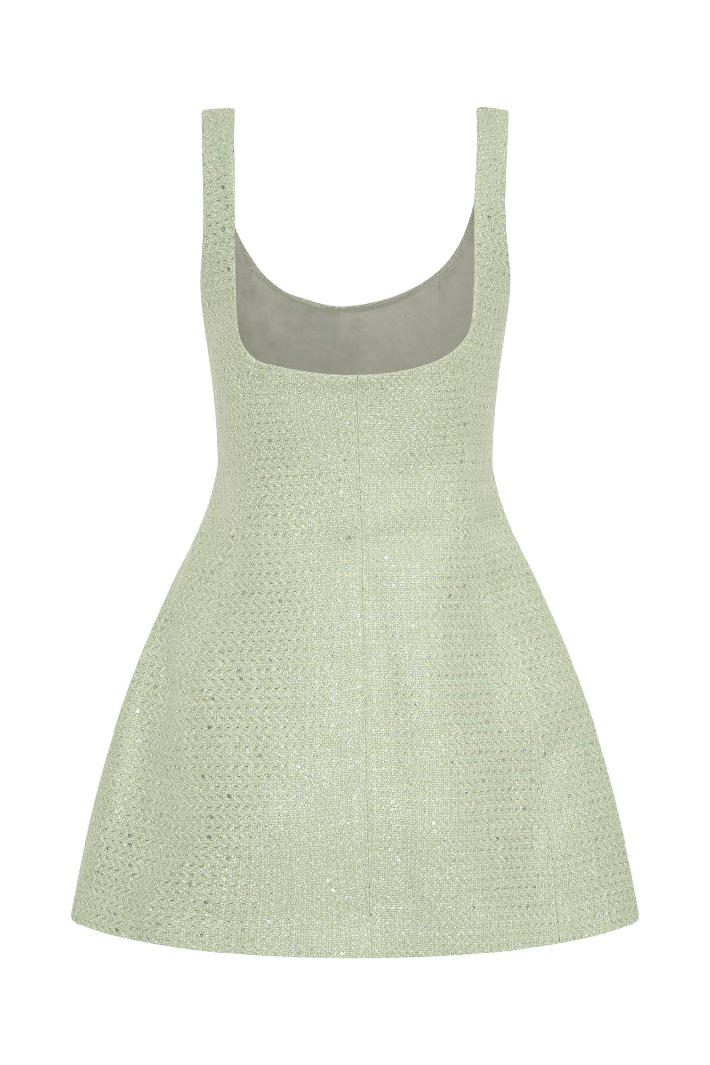 ROF Beth Tüvit Mini Elbise - Pastel Yeşil