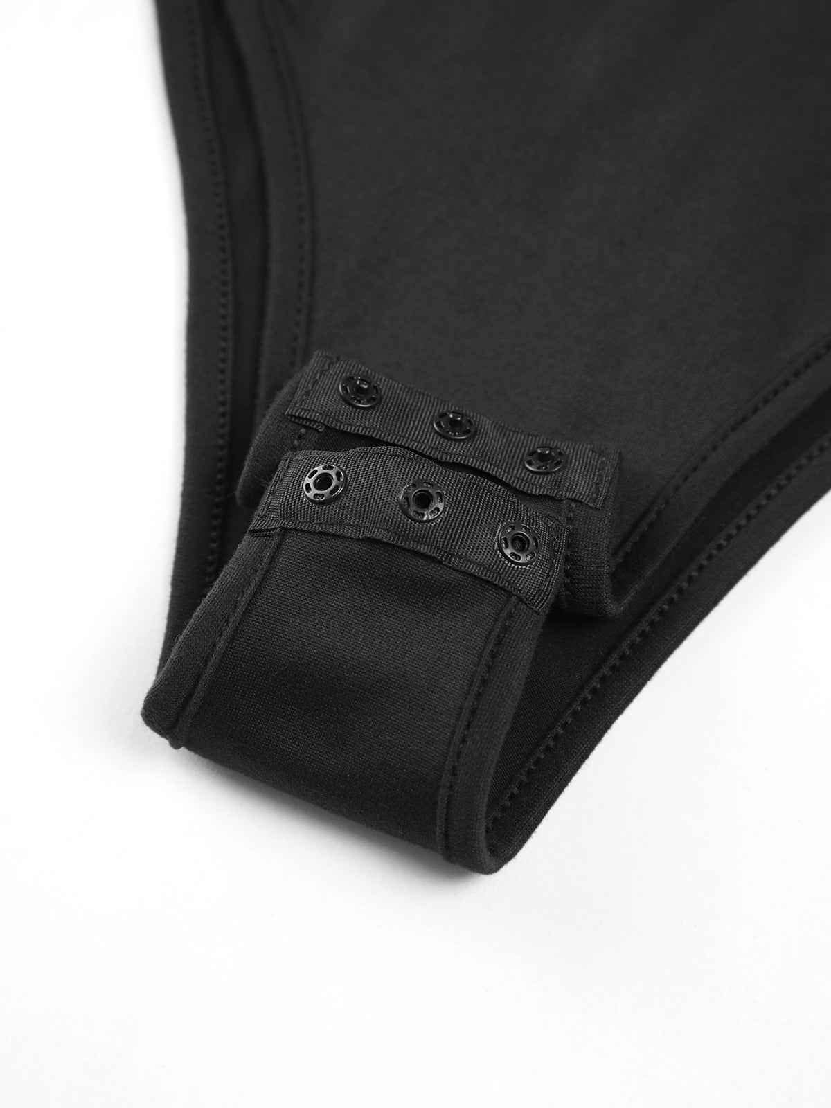Patchwork Kalp Şeklinde Yaka Uzun Kollu Bodysuit Shine Aura