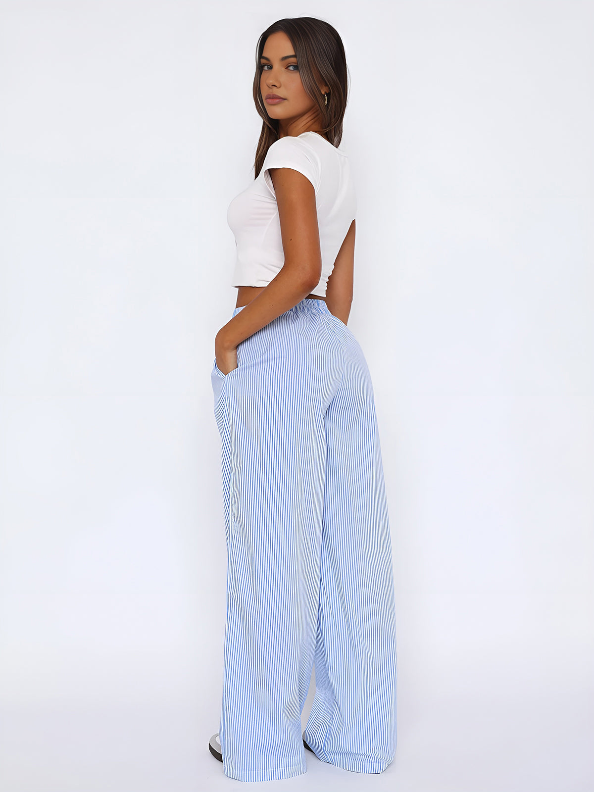 Striped Long Trousers