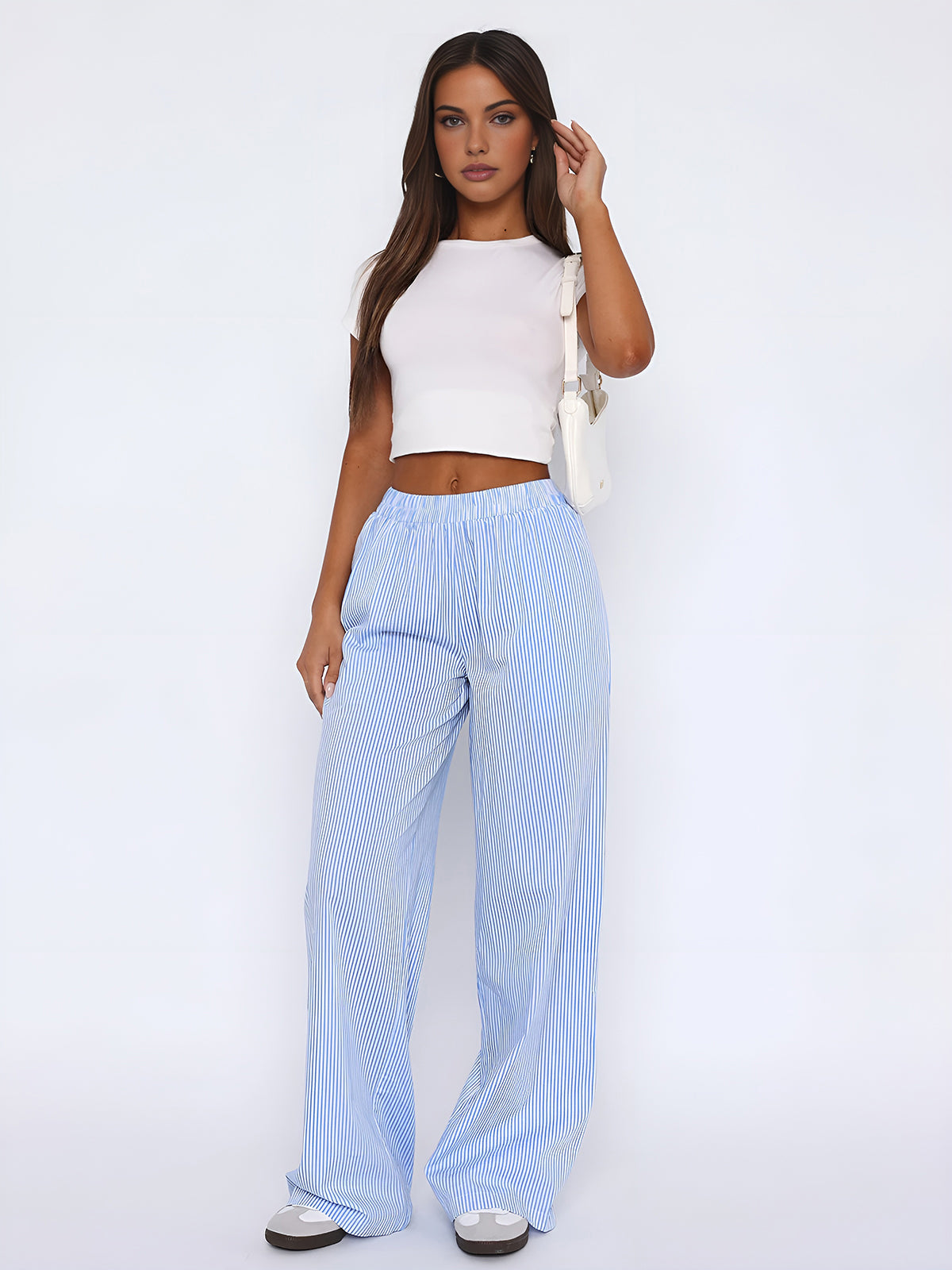 Striped Long Trousers