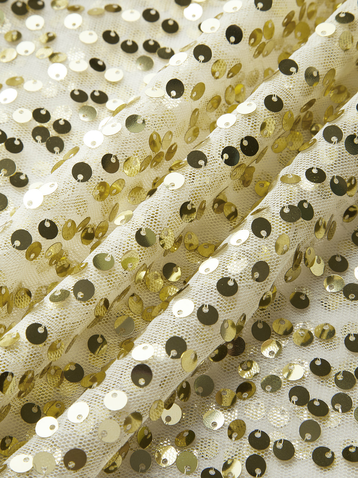 Golden Mosaic Sequin Skirt Shine Aura