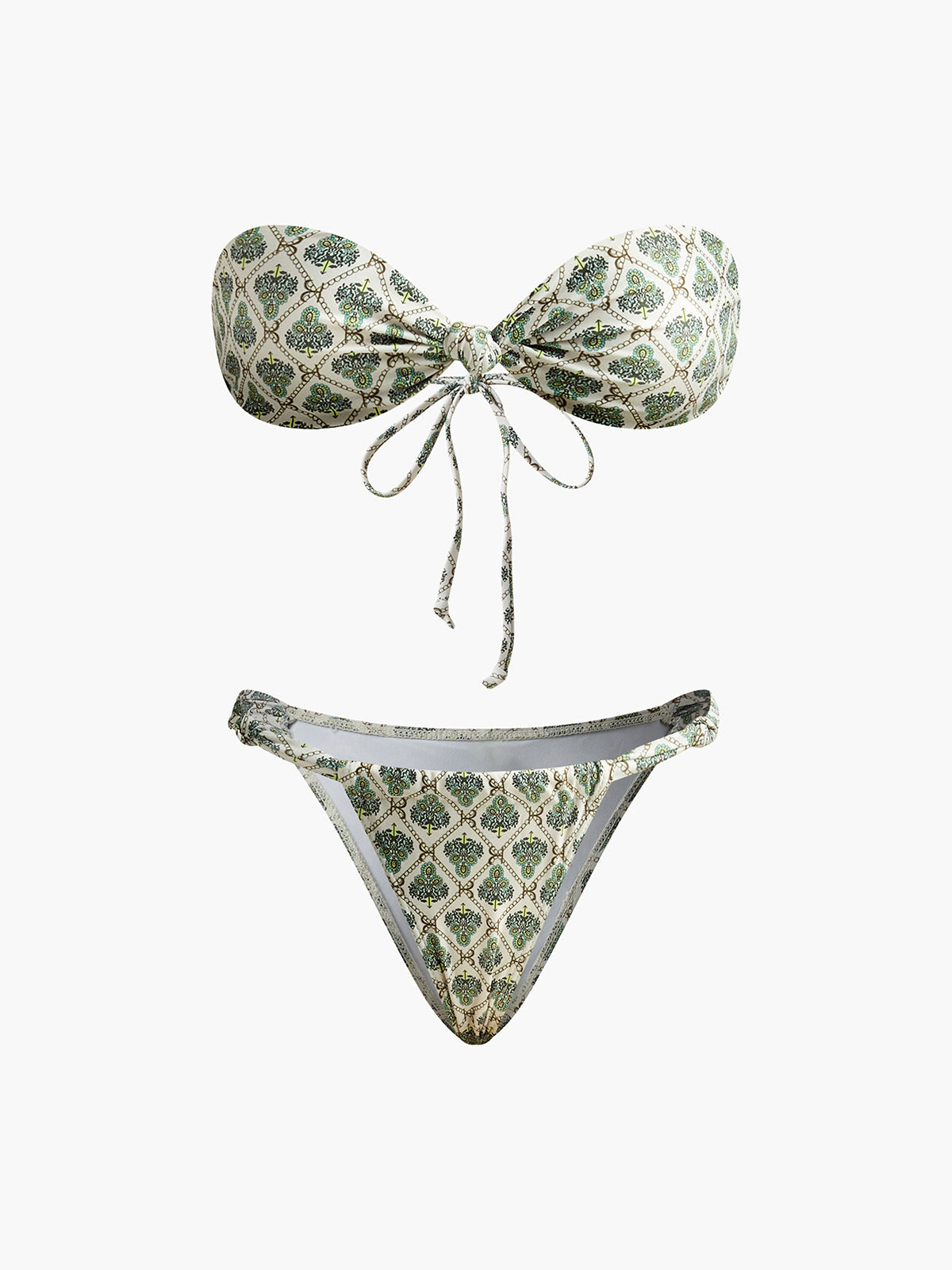 Baskılı Straplez Bikini Takımı Shine Aura