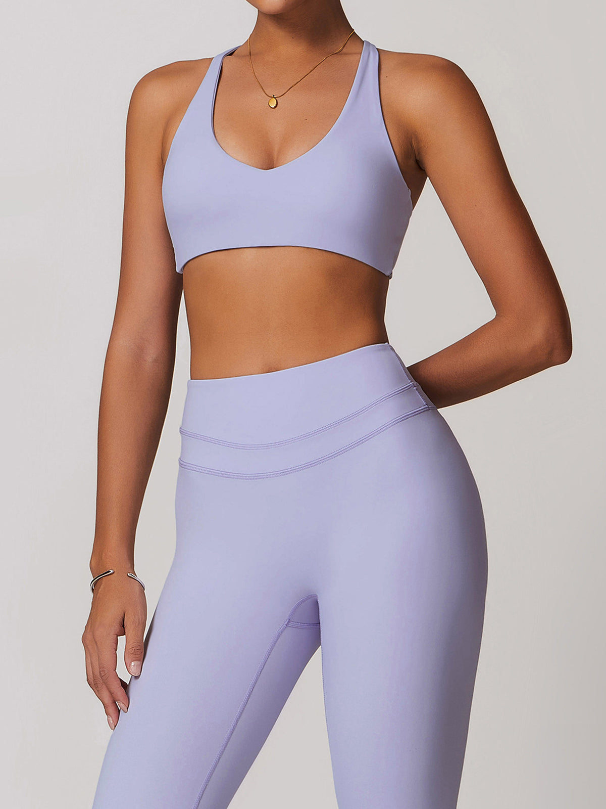 Sırtı Açık Spor Sütyeni Shine Aura