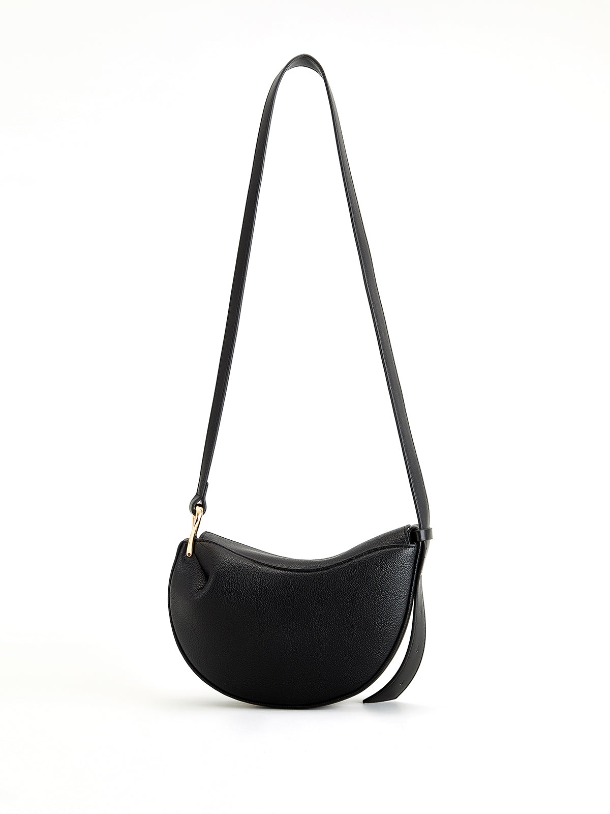 Textured Magnetic Button Crossbody Bag Shine Aura