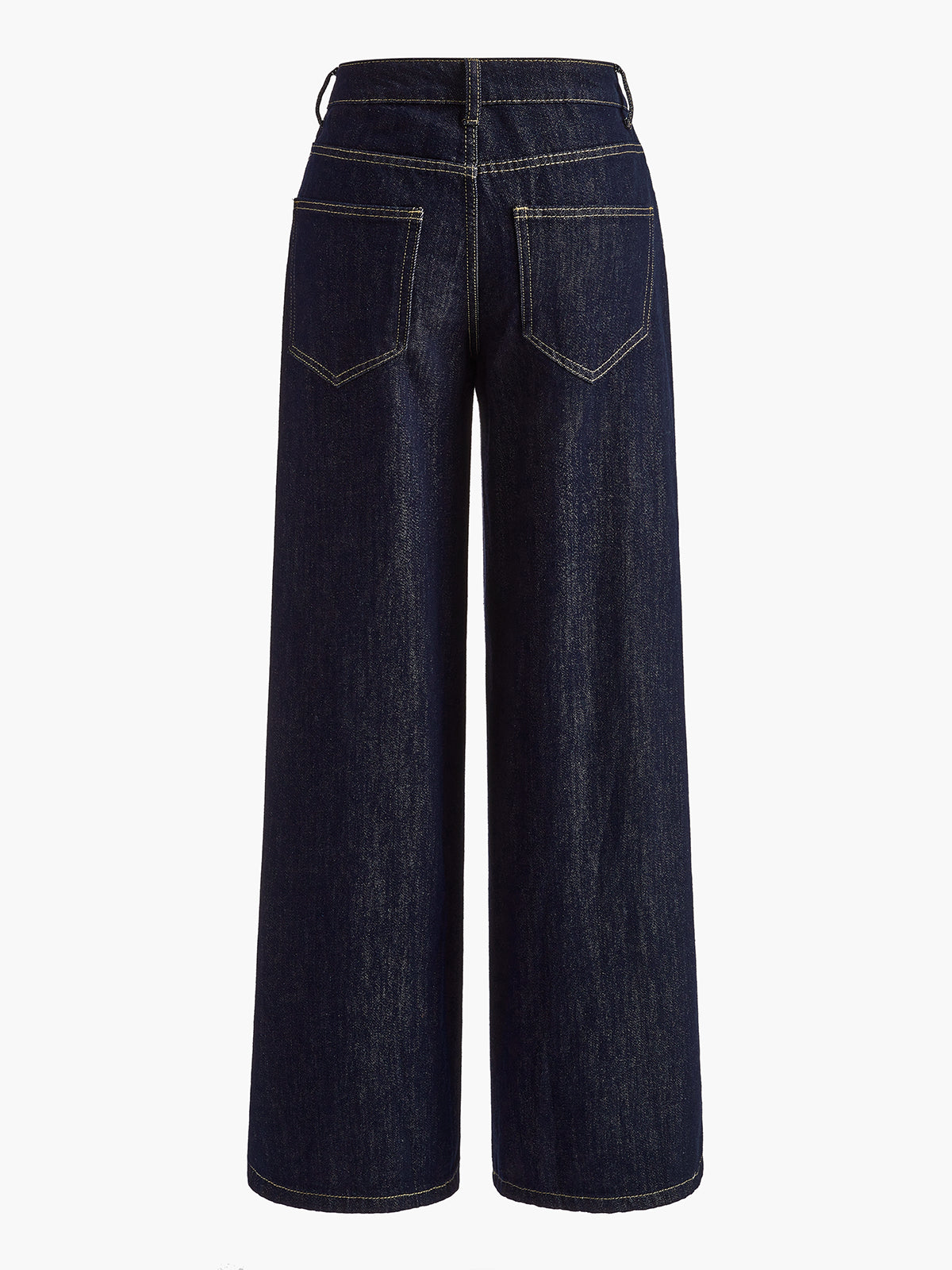 Vintage Wide-Leg Denim Pants Shine Aura