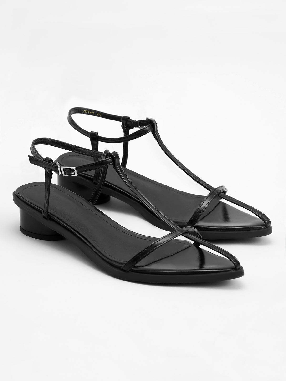 Strappy Slingback Heel Sandals Shine Aura