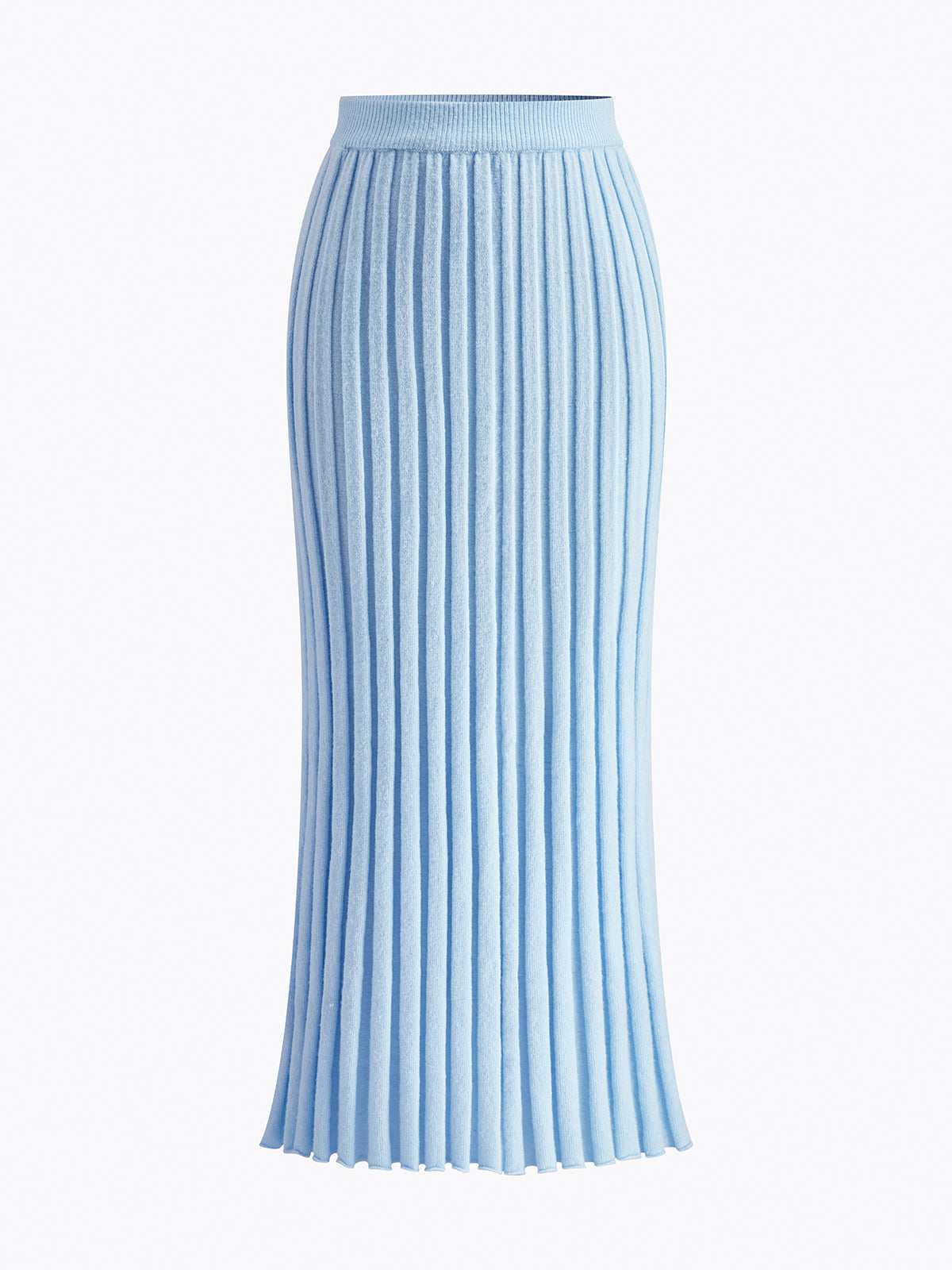 Leisure Pleated Knit Skirt Shine Aura