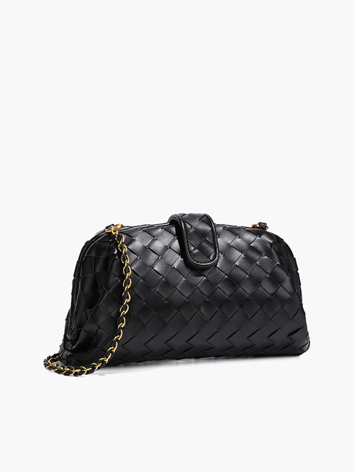 Woven Cloud Dumpling Shoulder Bag Shine Aura