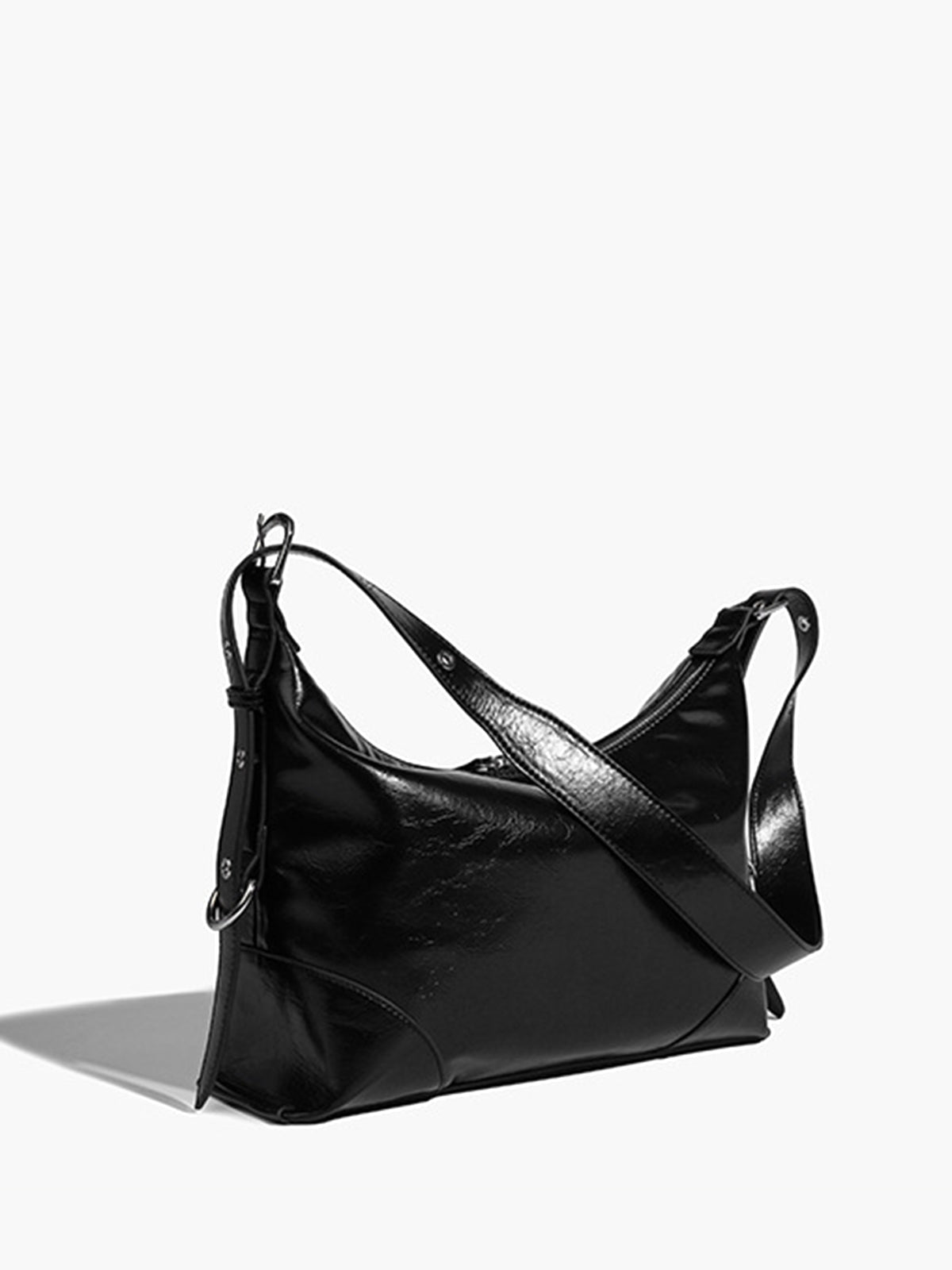 Adjustable Strap Zipper Tote Bag Shine Aura