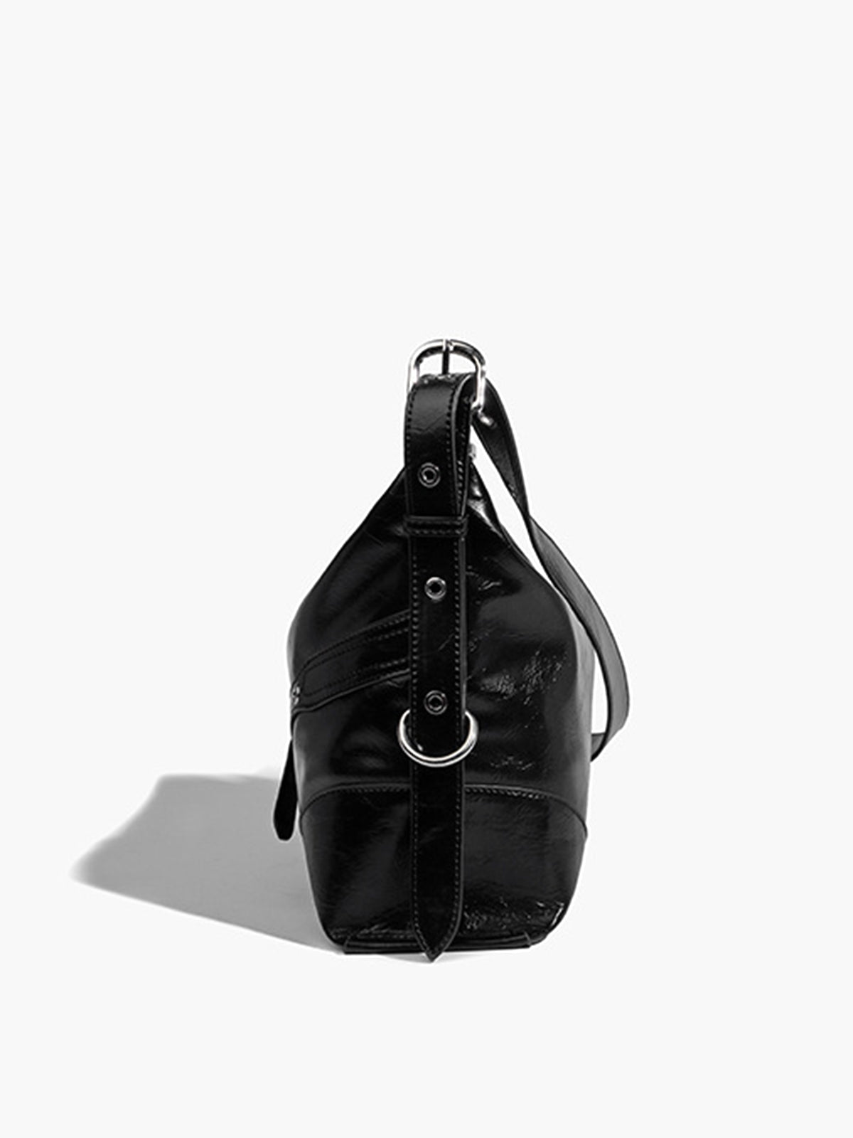 Adjustable Strap Zipper Tote Bag Shine Aura