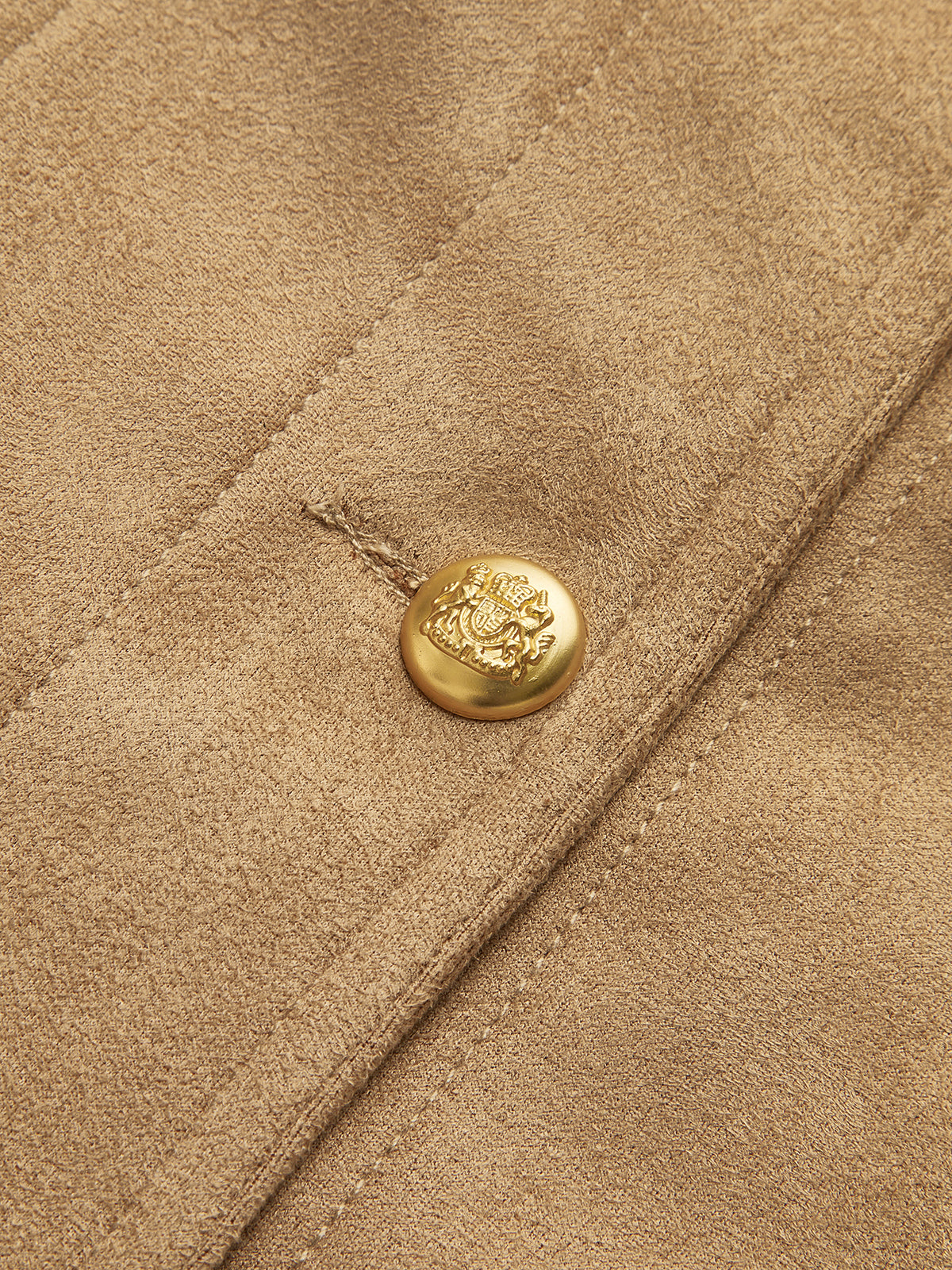 Boheme Düğme Detaylı Süet Ceket Shine Aura