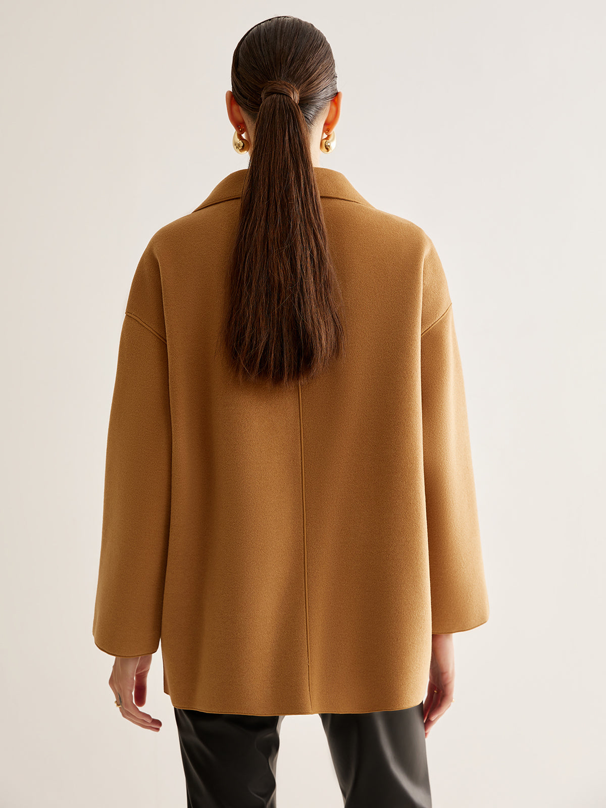 Temel Yaka Kaydırma Ceket Shine Aura