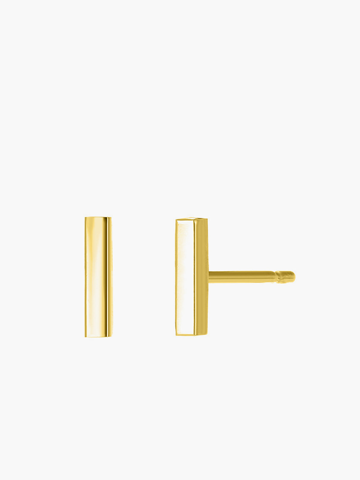 Minimalist Bar Stud Earrings Shine Aura