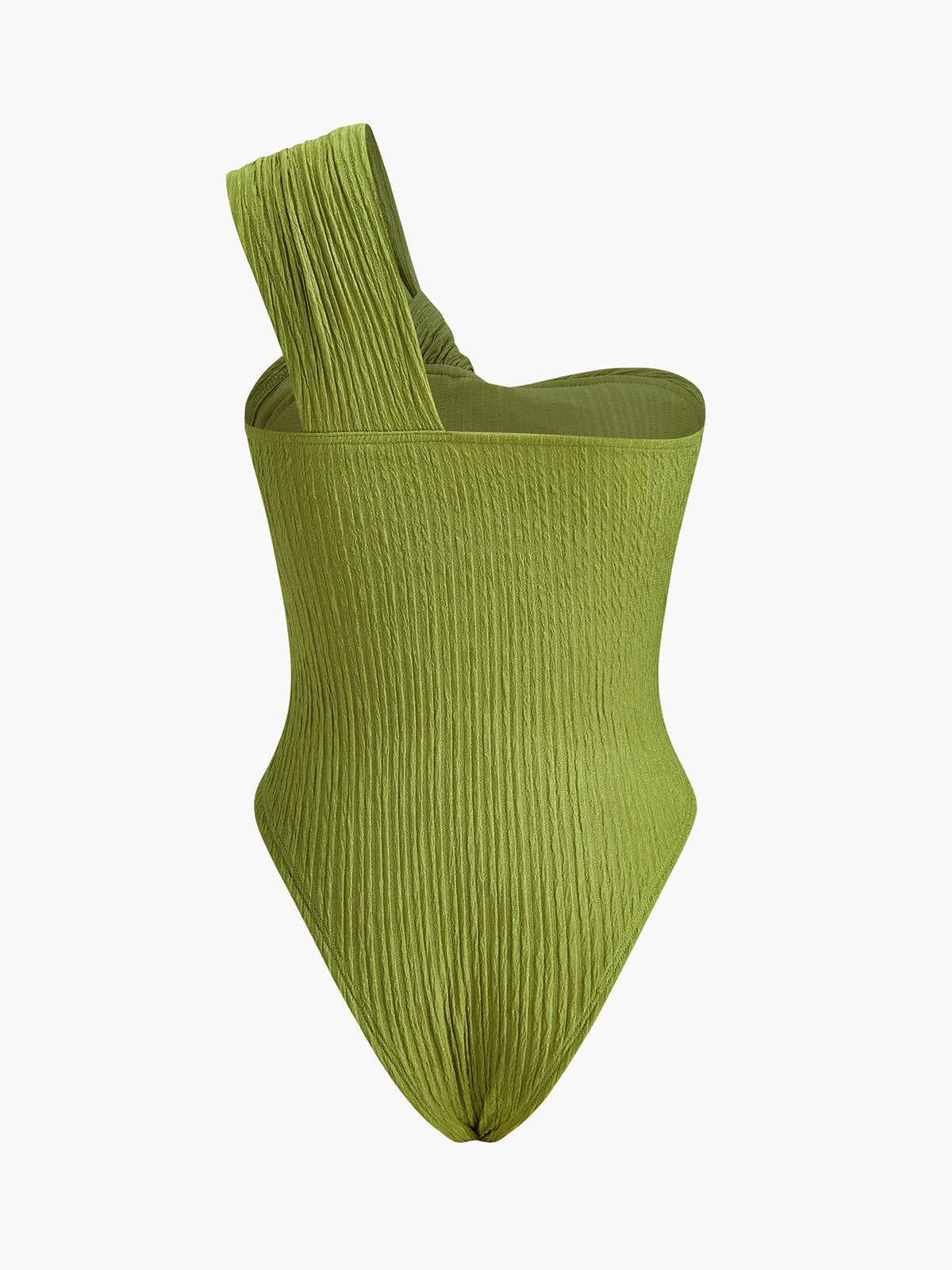 Şık Tek Omuzlu Düğüm Detaylı Bodysuit Shine Aura