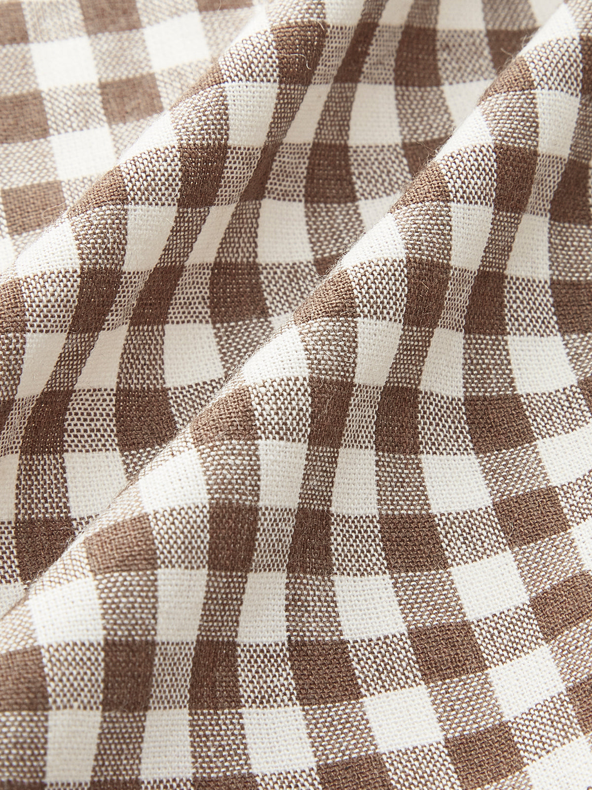 Şık Gingham Düğmeli Peplum Bluz