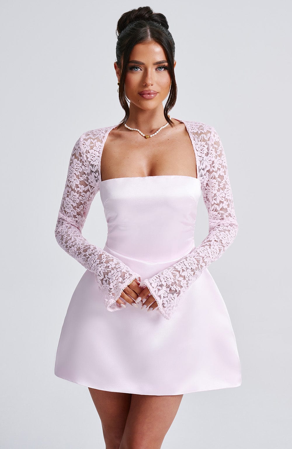 Sadie Mini Elbise - Allık
