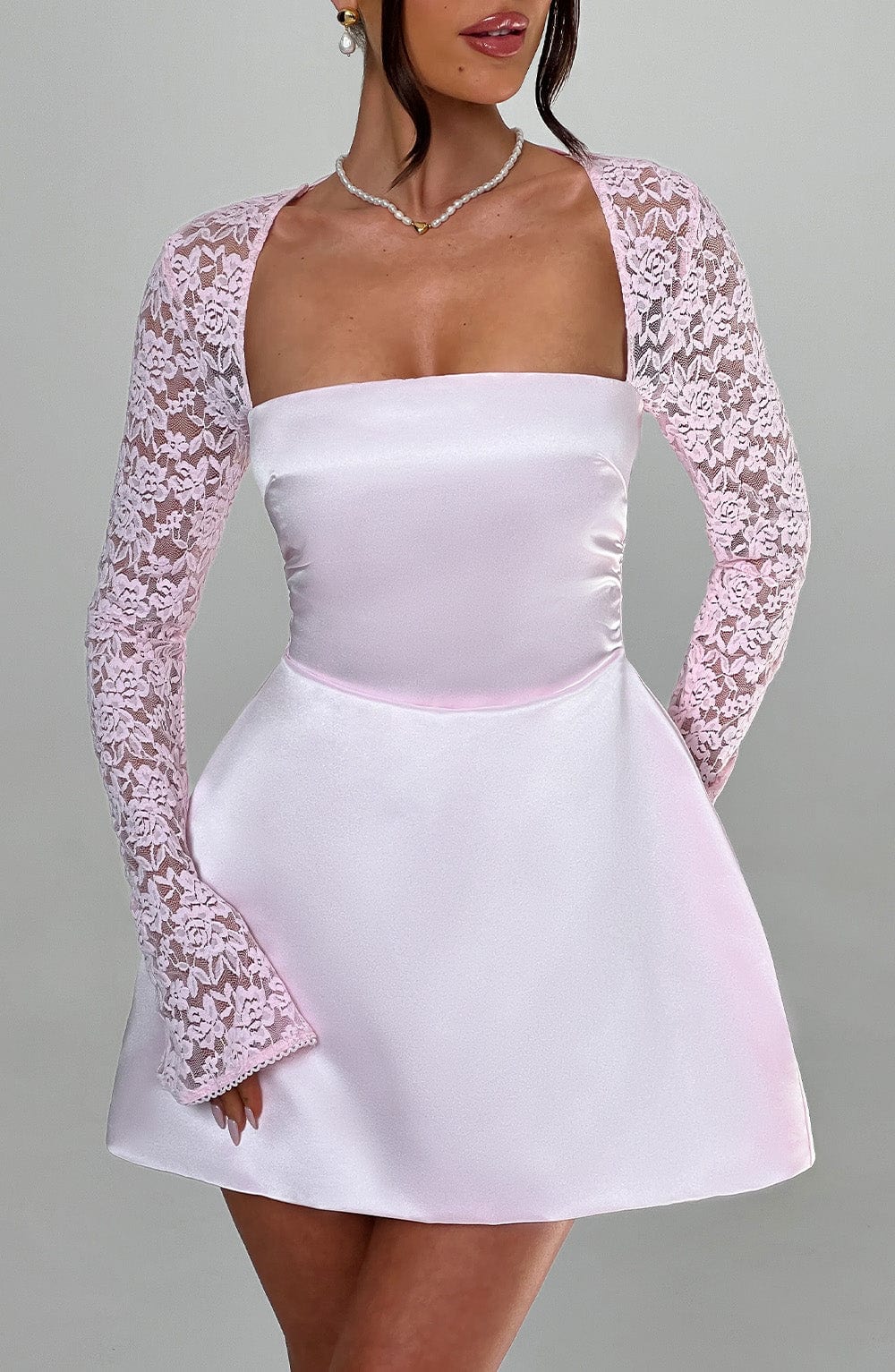 Sadie Mini Elbise - Allık