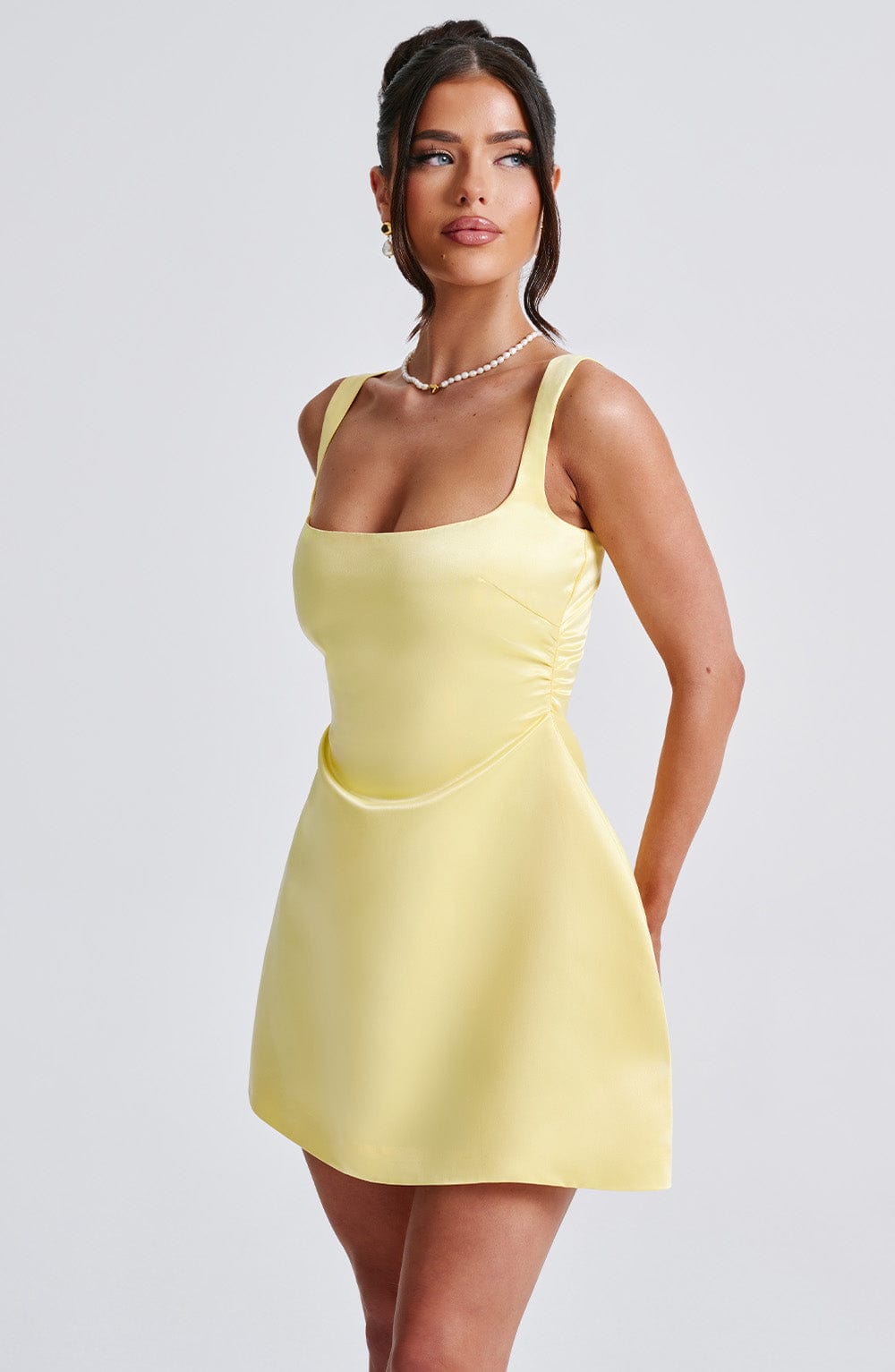 Sofie Mini Elbise - Limon Shine Aura