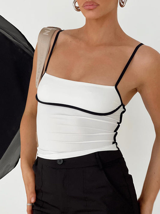 Kontrast Kesimli Modern Cami Shine Aura