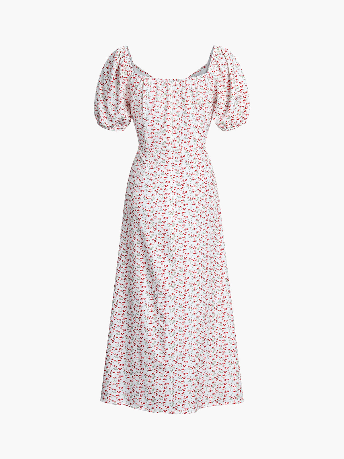 Floral Printed Cold Shoulder Split Maxi Dress Shine Aura