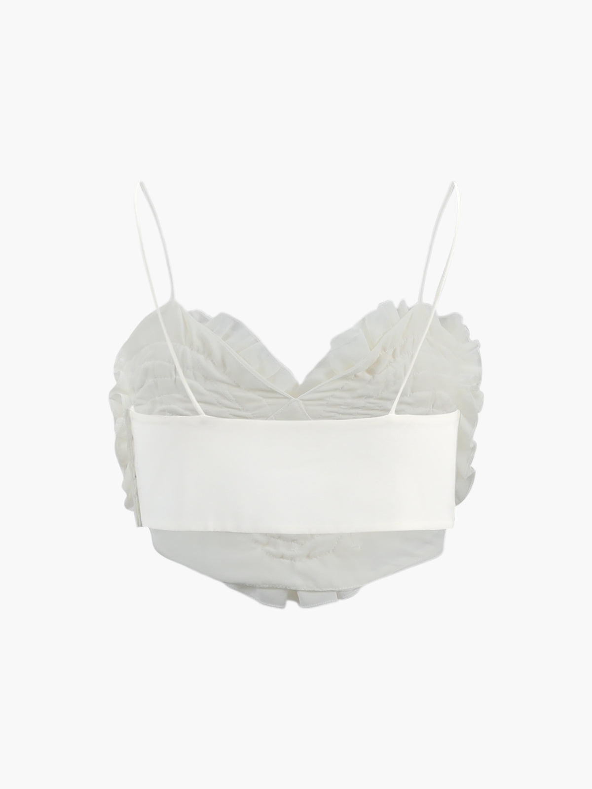 Sweetheart Shape Spaghetti Strap Cami Top Shine Aura