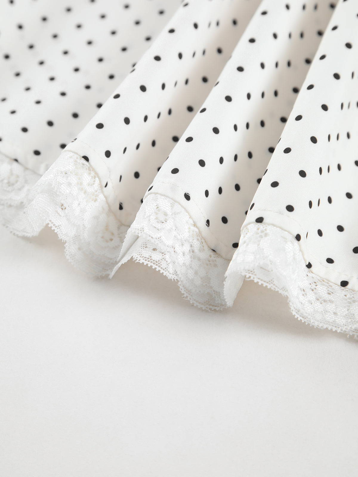 Puantiyeli Düğümlü Cami Kısa Elbise Shine Aura