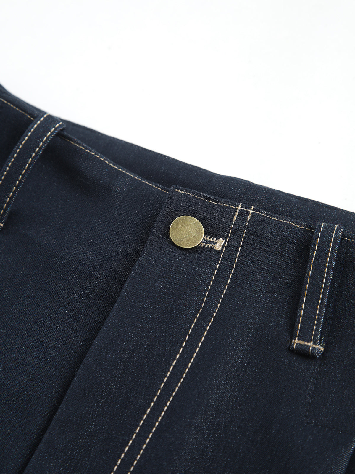 Günlük Koyu Denim Kot Shine Aura