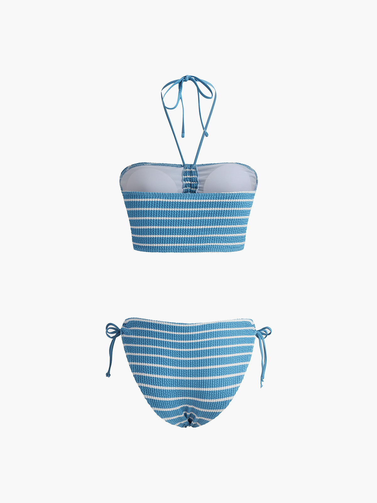 Halter Çizgili Bikini Takımı Shine Aura