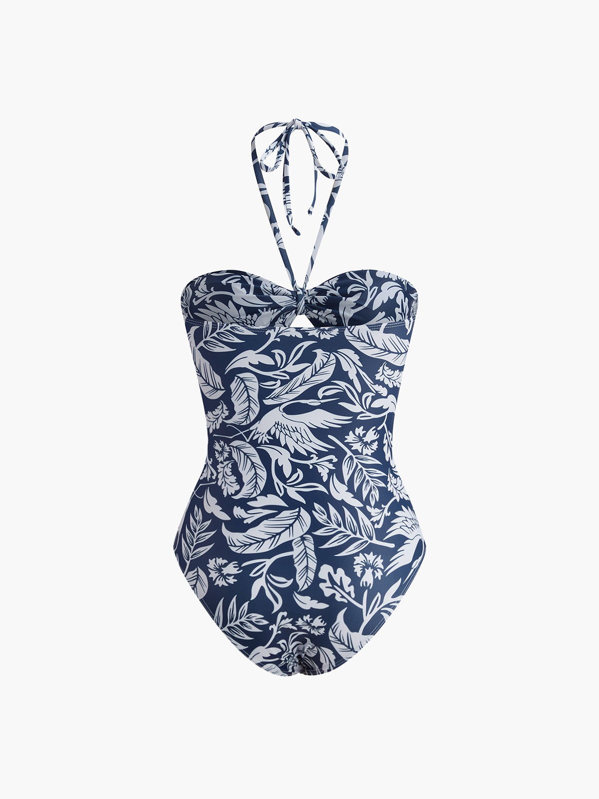 Çiçek Desenli Halter Kesimli Mayo Shine Aura
