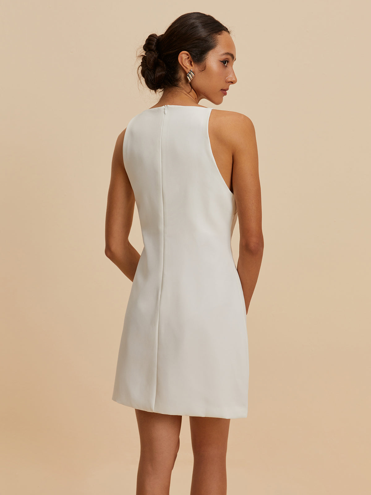 Kolsuz Kısa Elbise Shine Aura