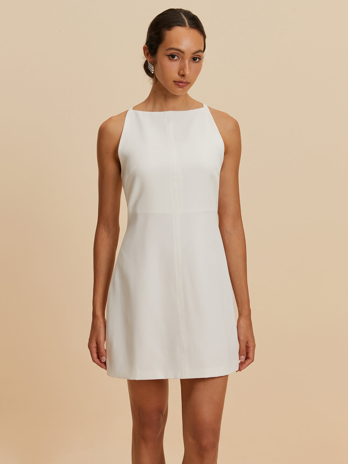 Kolsuz Kısa Elbise Shine Aura