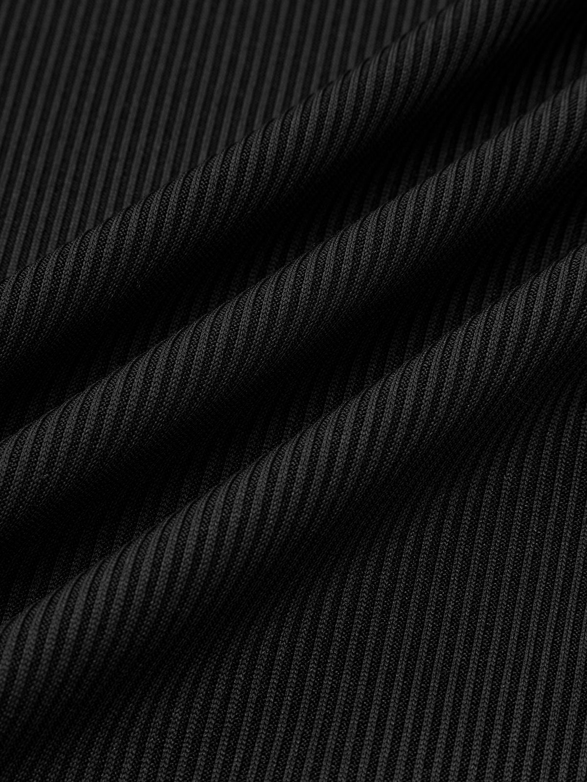 Nervürlü Kare Yaka Bodysuit Shine Aura