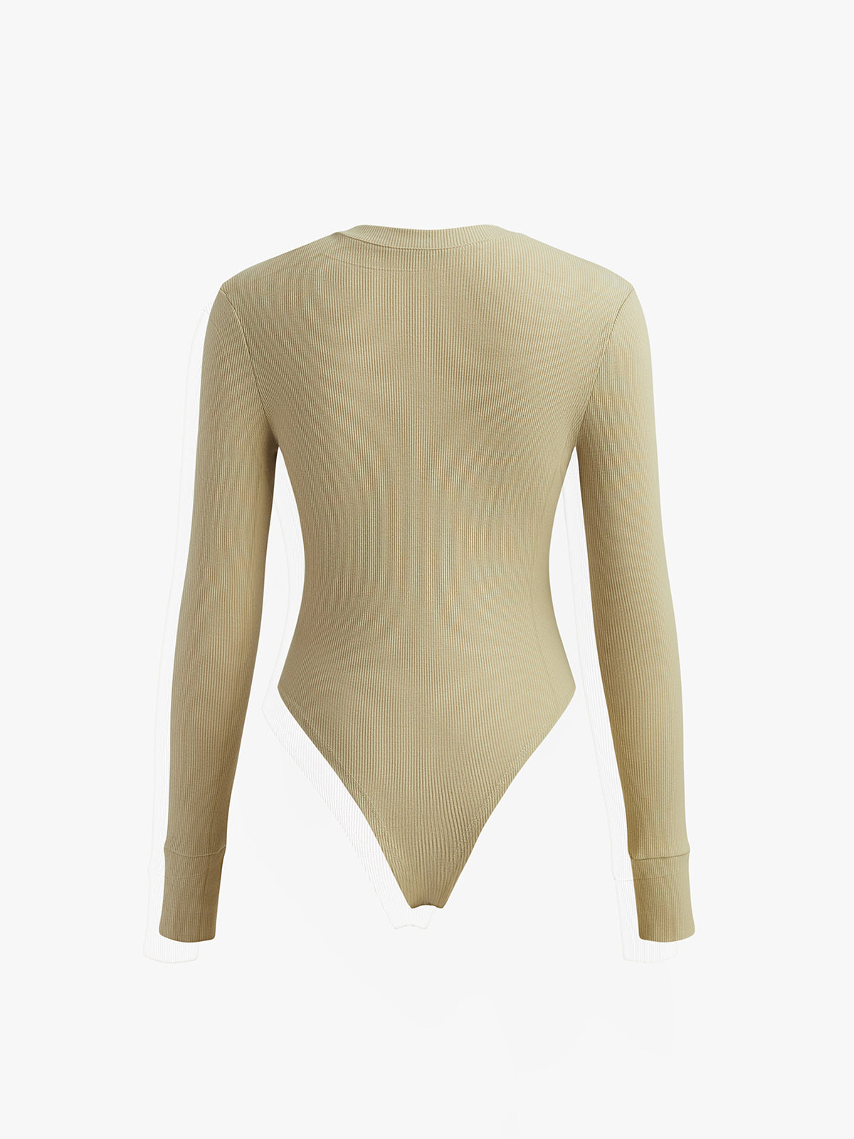 Nervürlü Düğmeli Bodysuit Shine Aura