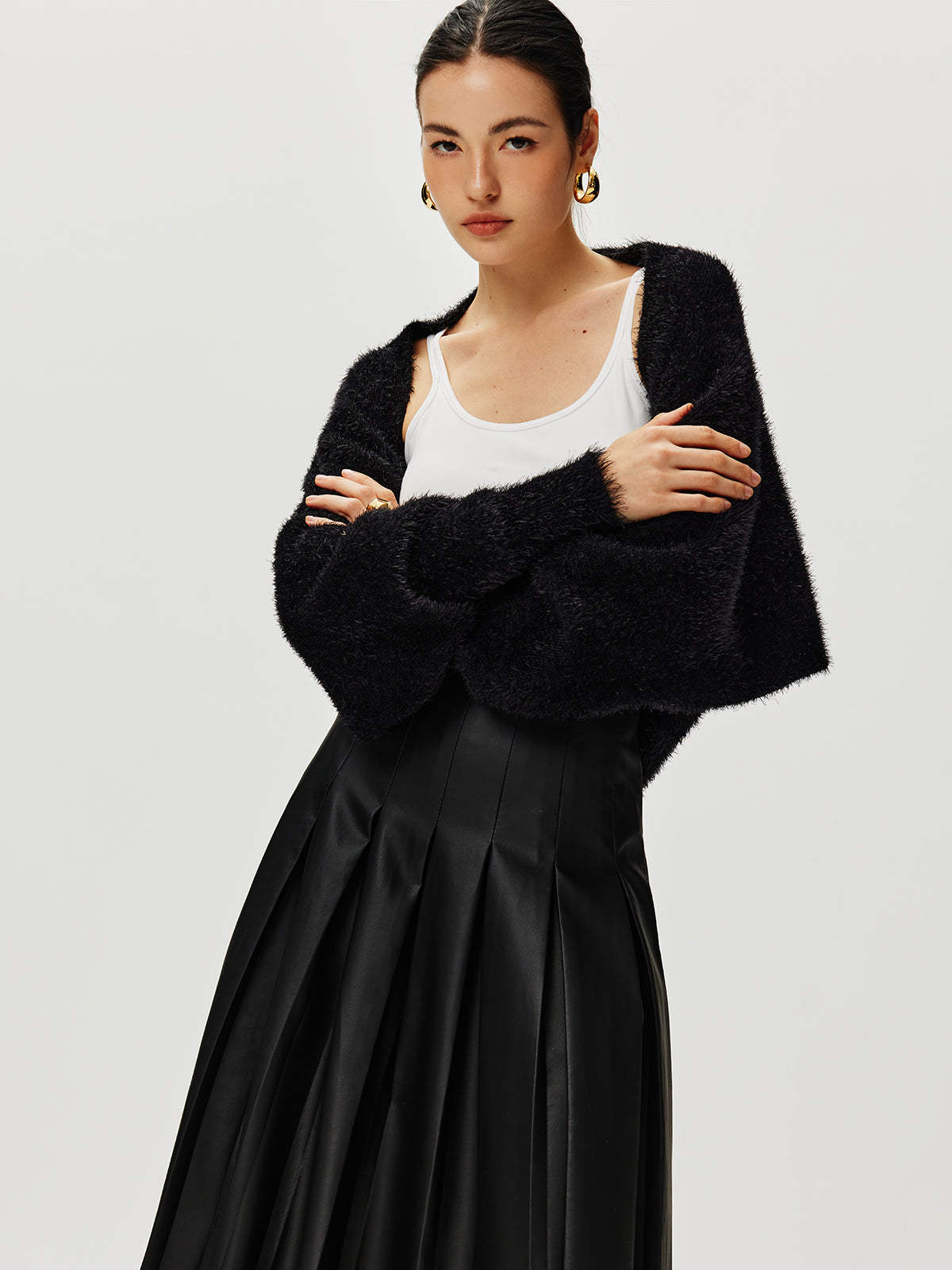 Bulanık Ceket Shrug Shine Aura