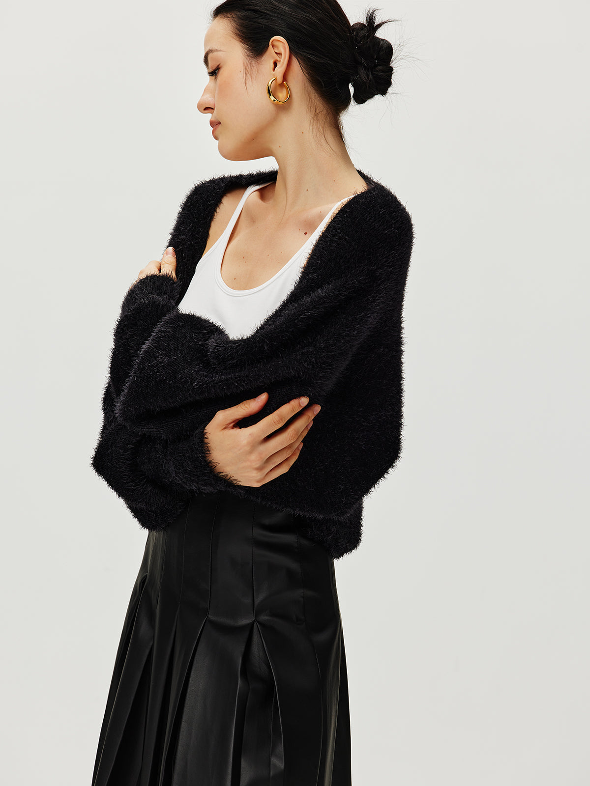 Bulanık Ceket Shrug Shine Aura