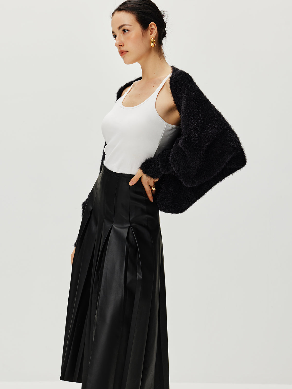 Bulanık Ceket Shrug Shine Aura