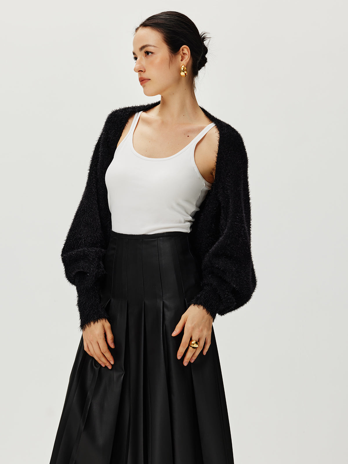 Bulanık Ceket Shrug Shine Aura