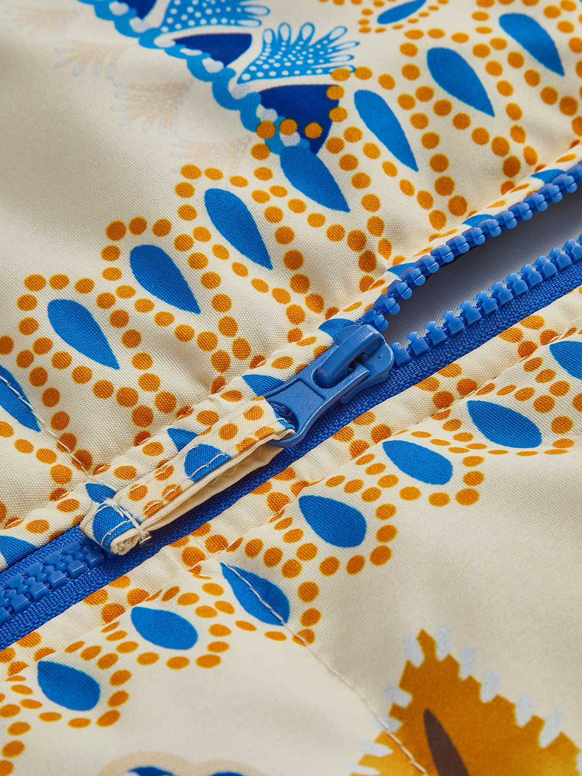 Boheme Baskılı Fermuarlı Kış Kabanı Shine Aura