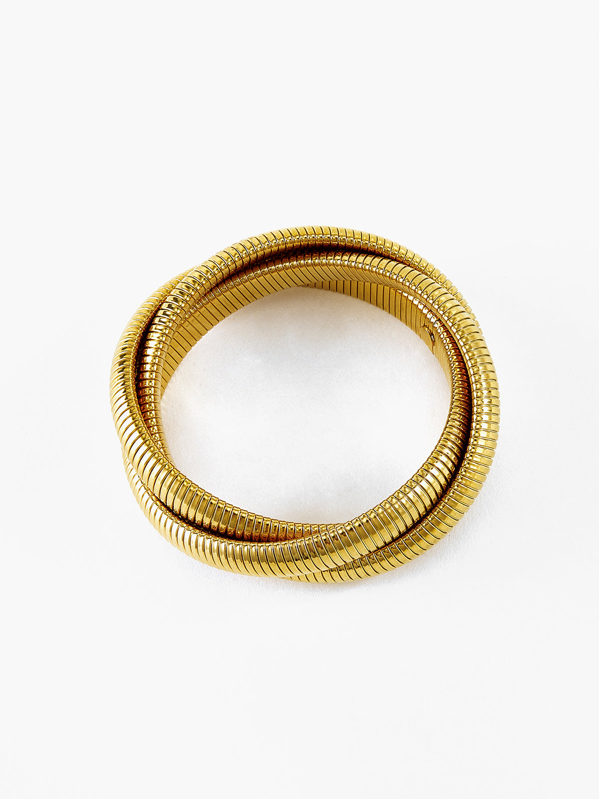 Triple Hoop Twist Bracelet Shine Aura