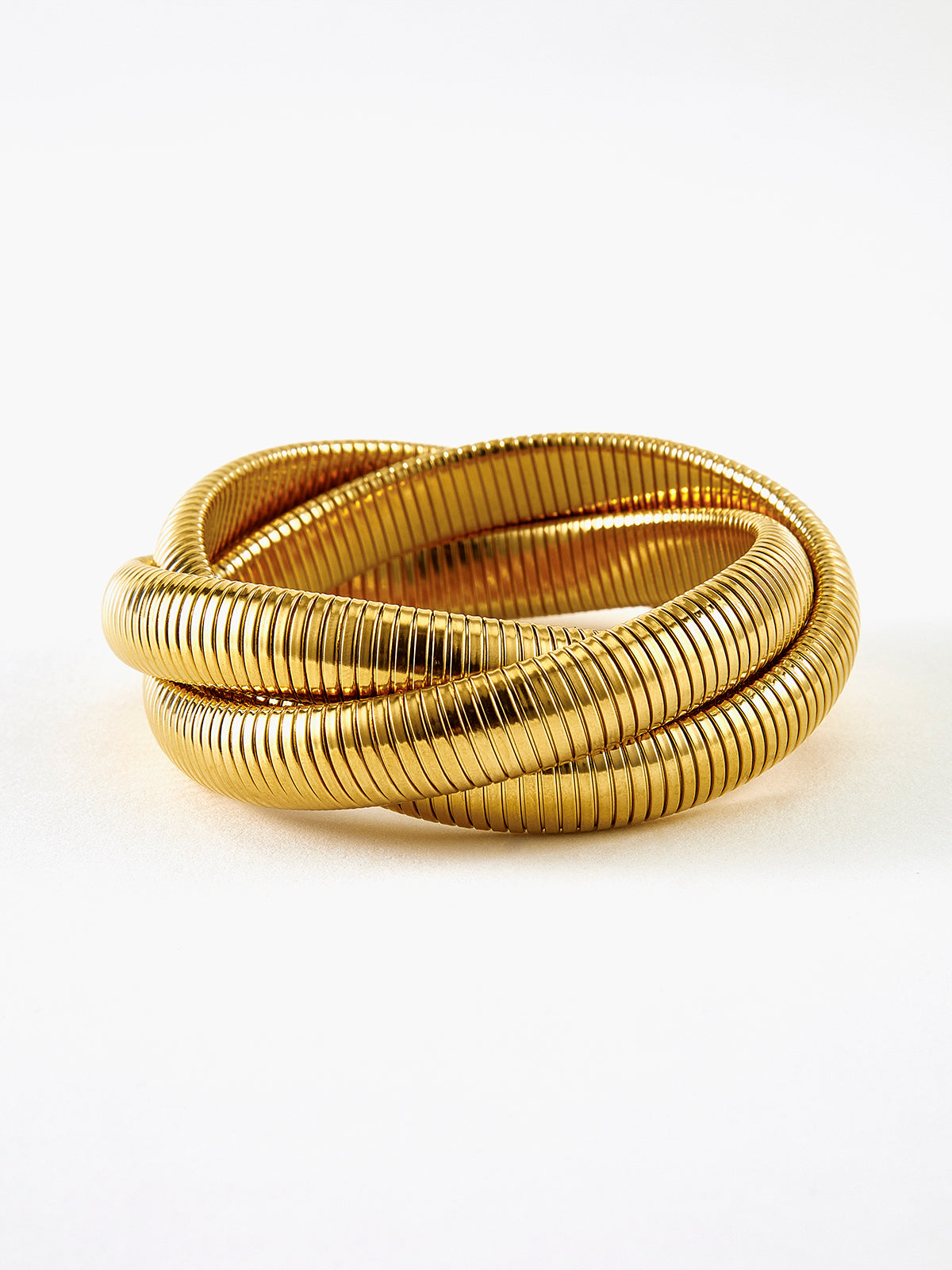 Triple Hoop Twist Bracelet Shine Aura