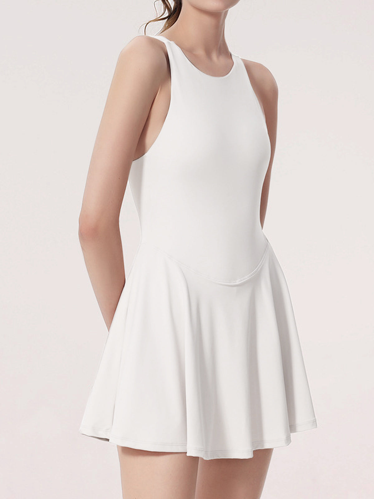 Criss Cross Jersey Active Dress Shine Aura