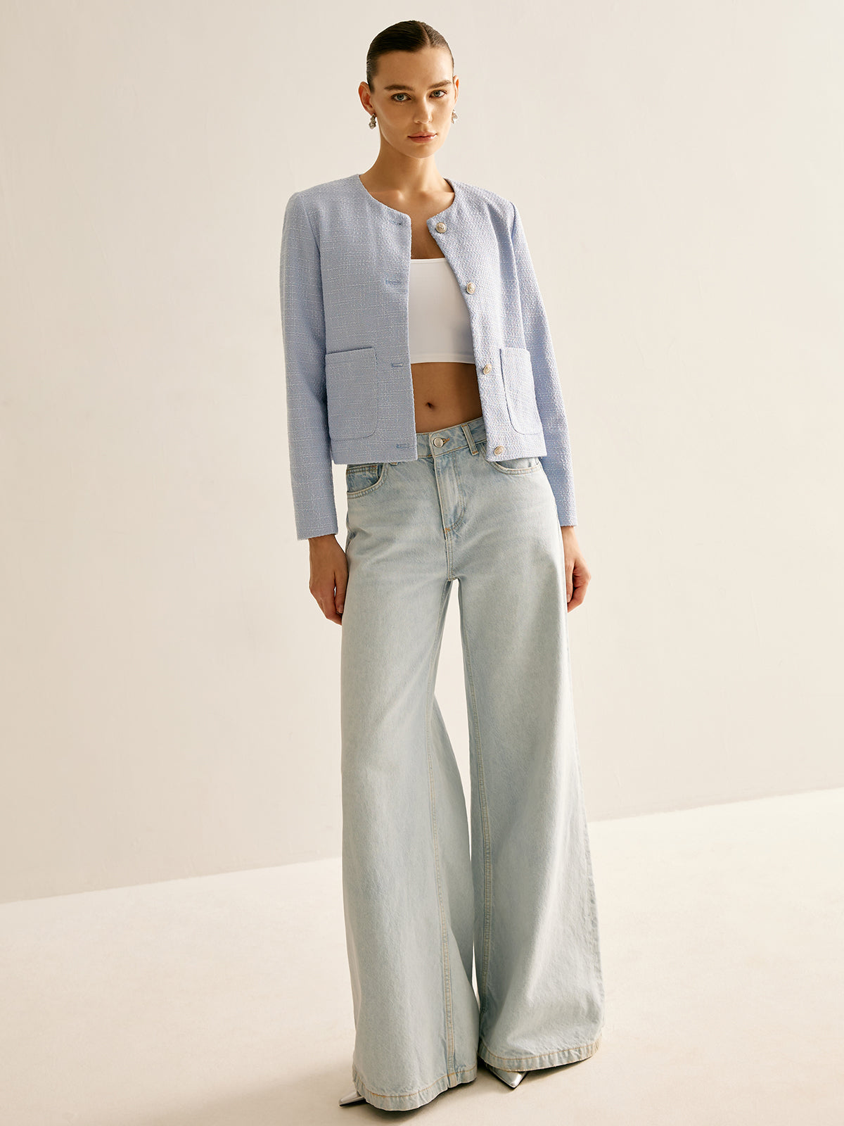 Şık Düğmeli Ceket Shine Aura