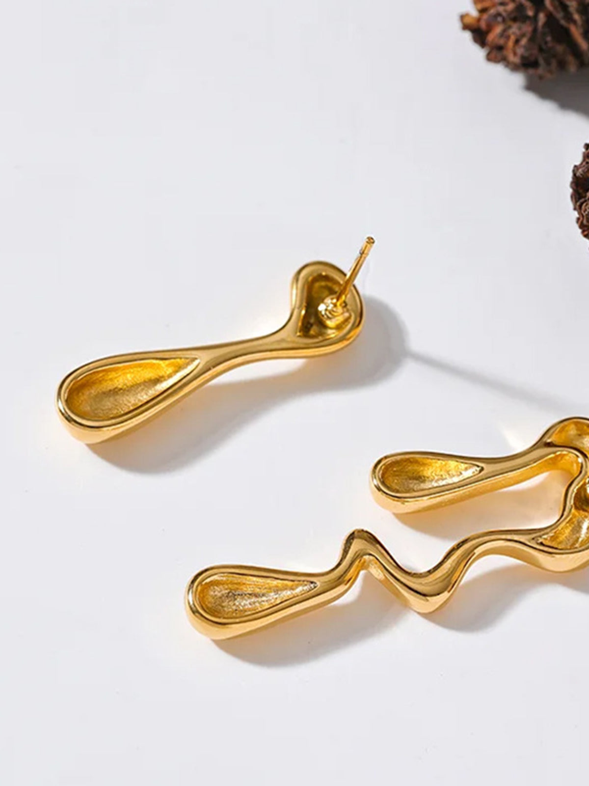 Asymmetrical Water Drop Earrings Shine Aura
