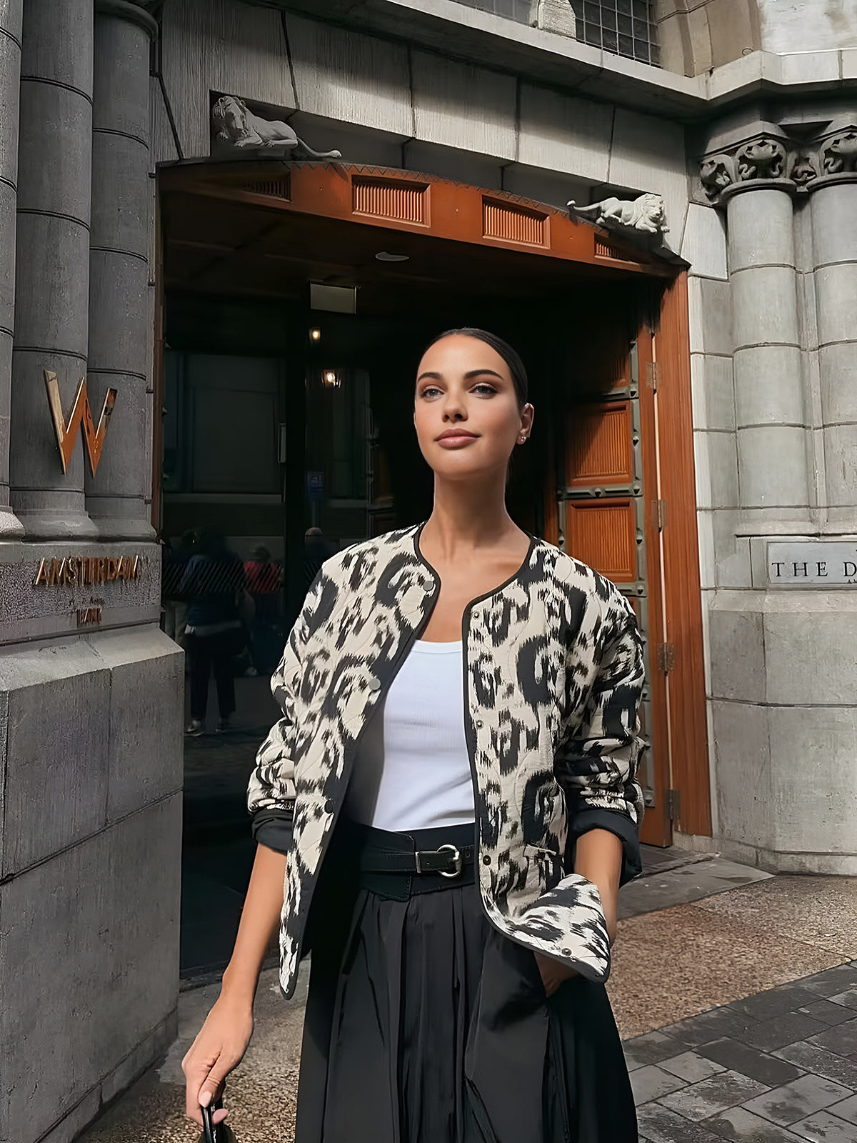 Bohemia Yuvarlak Yaka Kış Kabanı Shine Aura