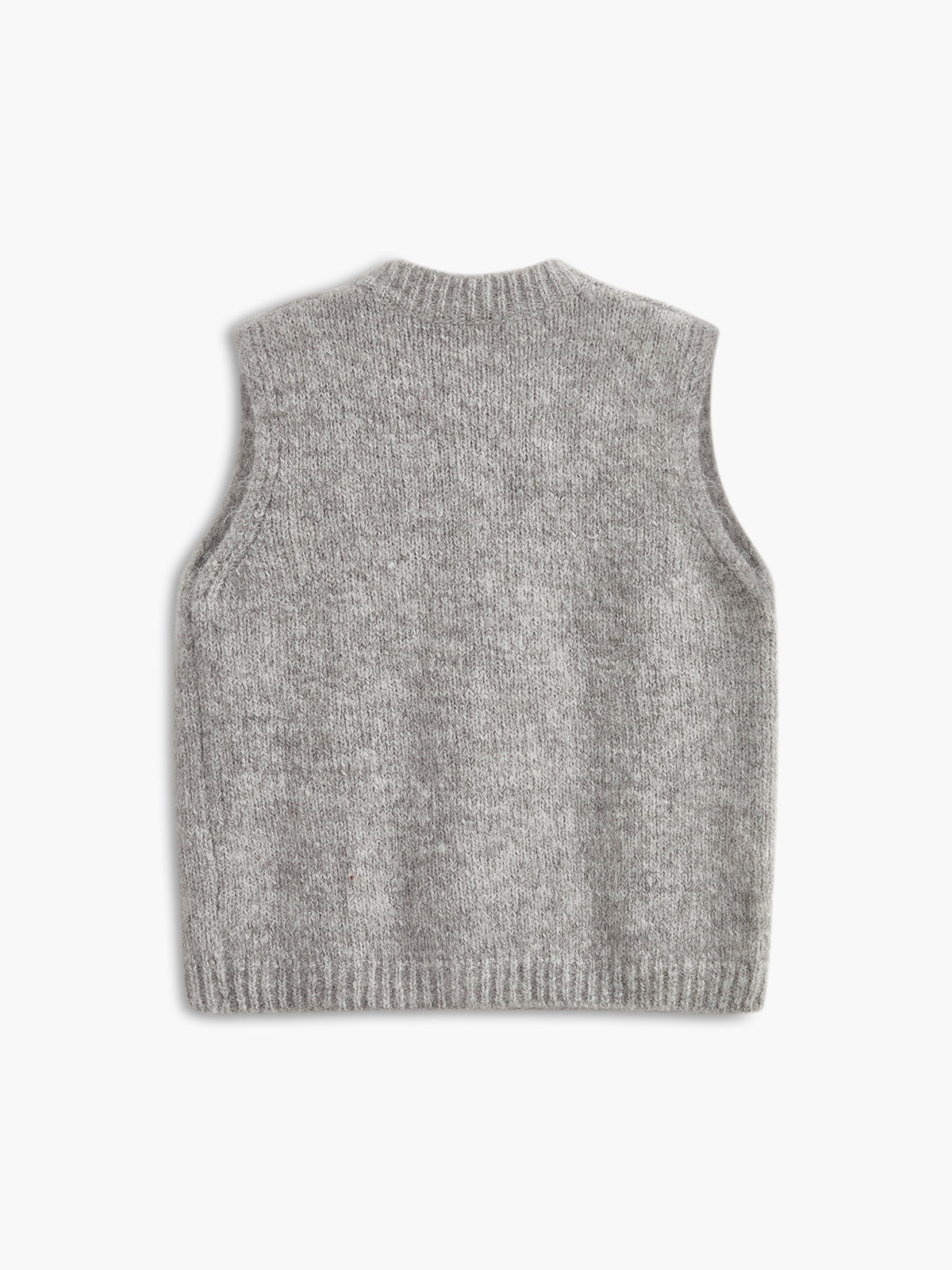 Wool-Blend Soft Sweater Vest Shine Aura