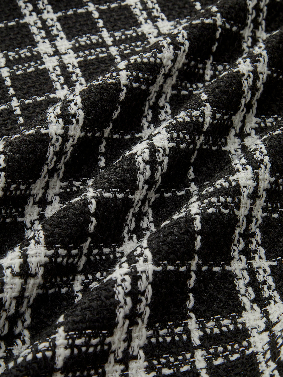 Tweed Ekose Yaka Ceket Shine Aura