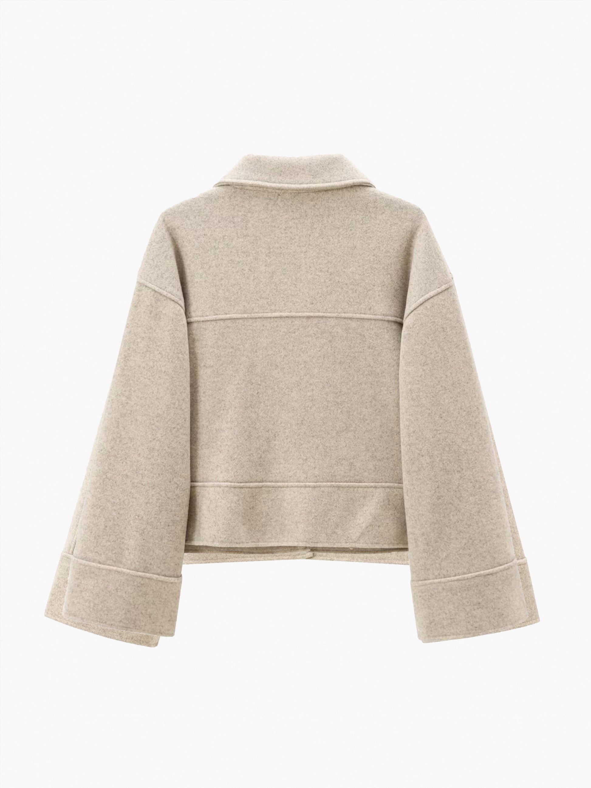 Şık Düğmeli Yaka Ceket Shine Aura