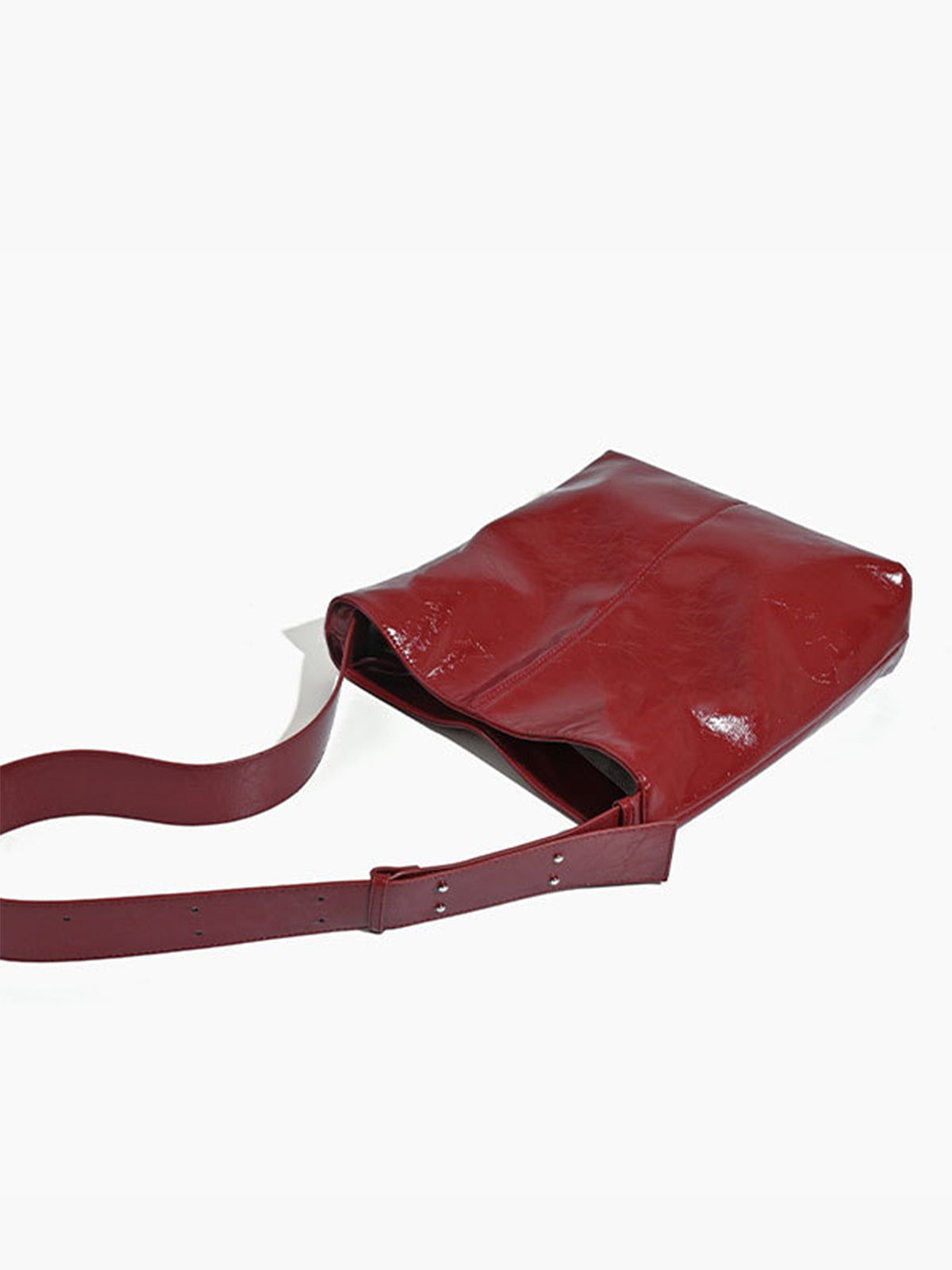 Red Over Size Tote Bag Shine Aura